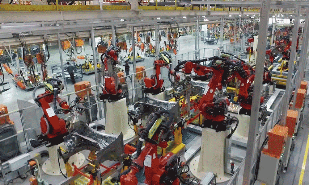 สายการประกอบงานเชื่อมยานยนต์