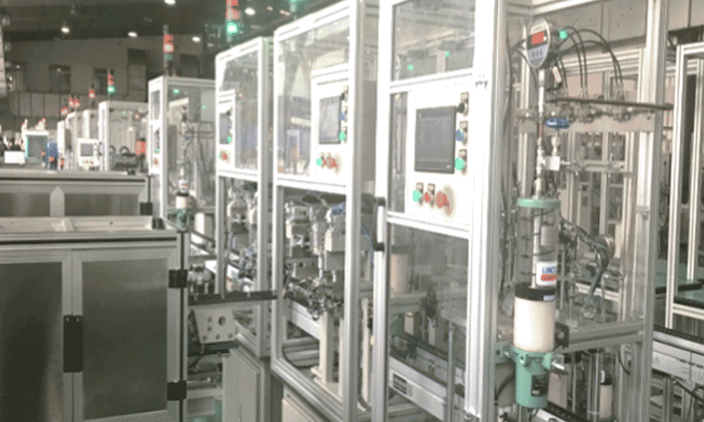 สายการประกอบและทดสอบระบบล็อคอัตโนมัติ