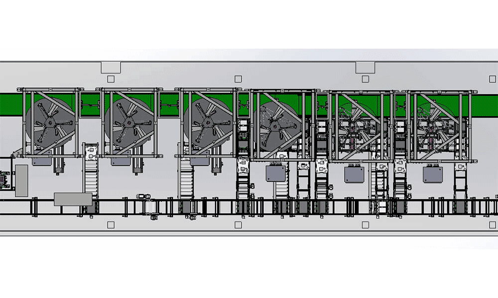 Produktions- und Testsystem zur Bildung und Kapazitätssortierung von Lithiumbatterien