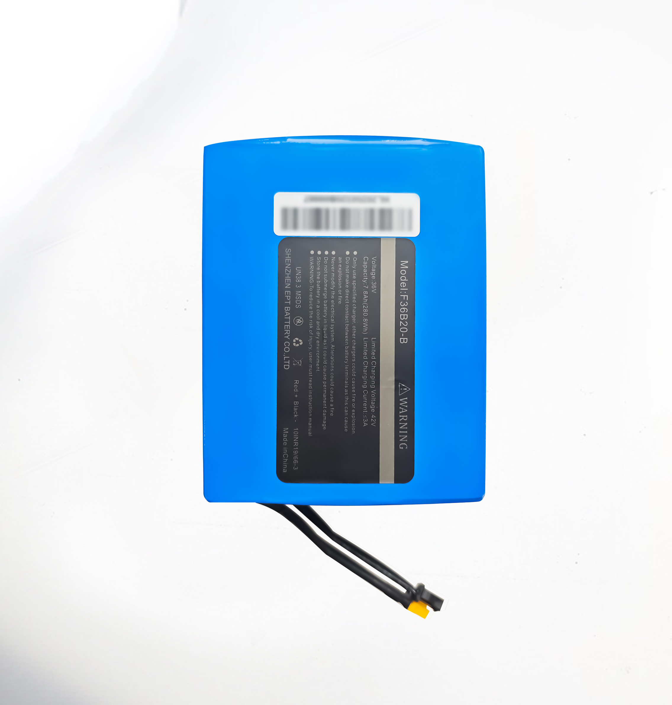 36V 7.8Ah电动两轮车锂电池带UL2271两轮车认证 36V 7.8Ah电动两轮车锂电池带UL2271两轮车认证