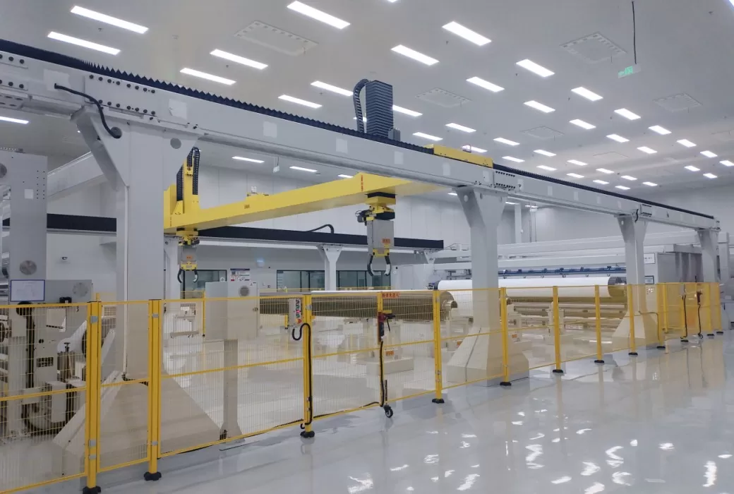 新能源锂电隔膜搬运上下料桁架机器人