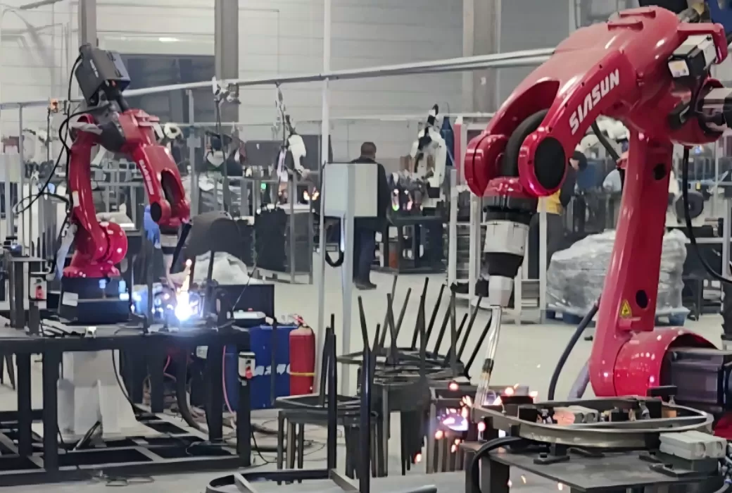 铁艺家具薄板超低飞溅焊接工作站