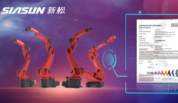 新机型工业机器人通过欧盟CE认证！杏盛娱乐“出海”大家族再添新成员